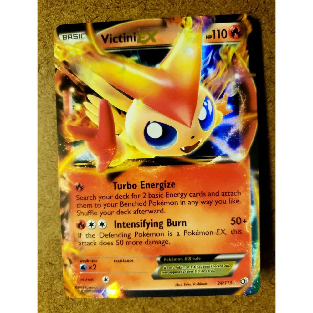 TCG POKEMON VICTINI EX Legendary Treasures FULL ART! Reverse Holo ULTRA RARE!